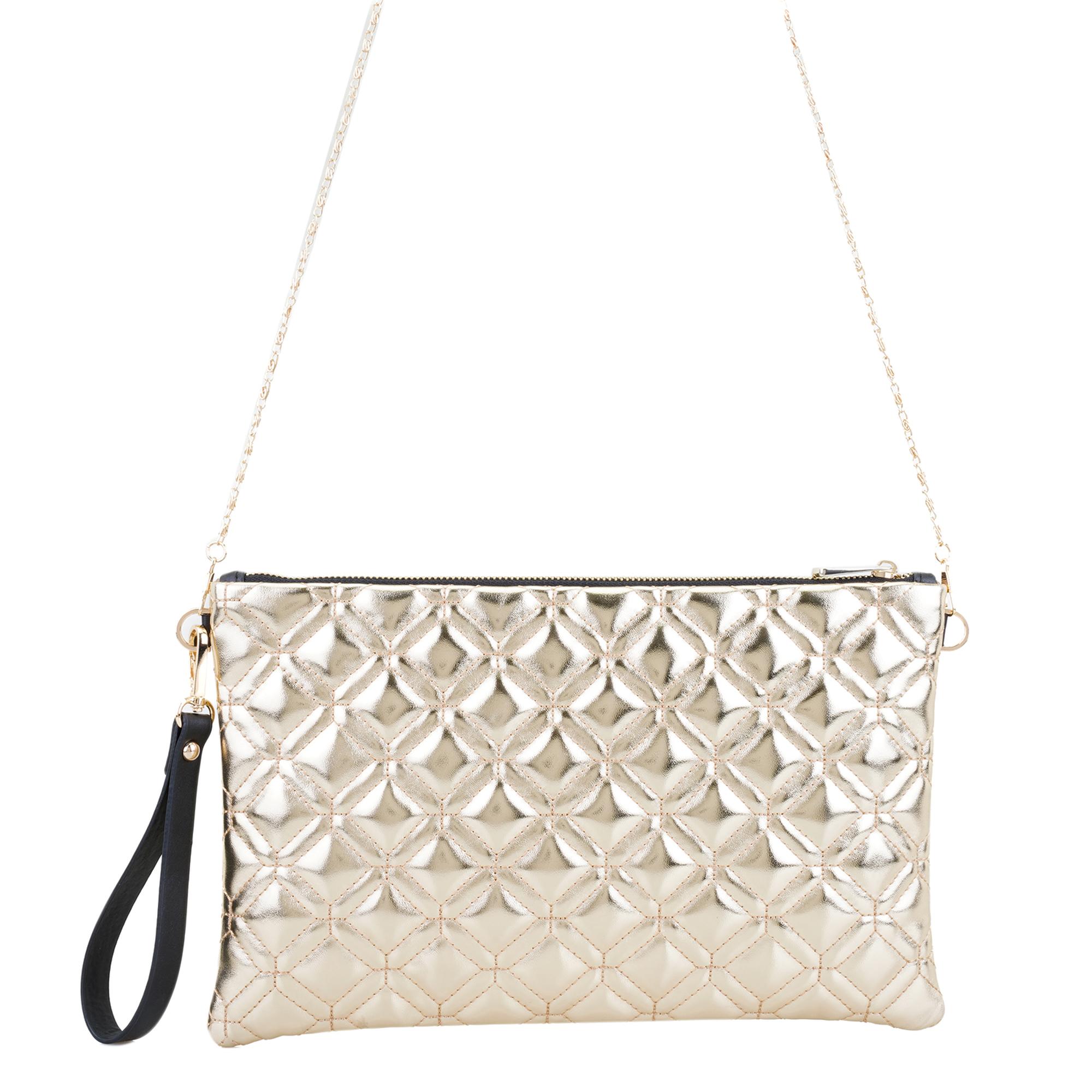 Gold Kadın Kapitone Portföy Çanta