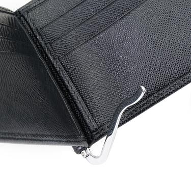  Siyah Erkek Para Klipsli Deri Cüzdan / Kartlık