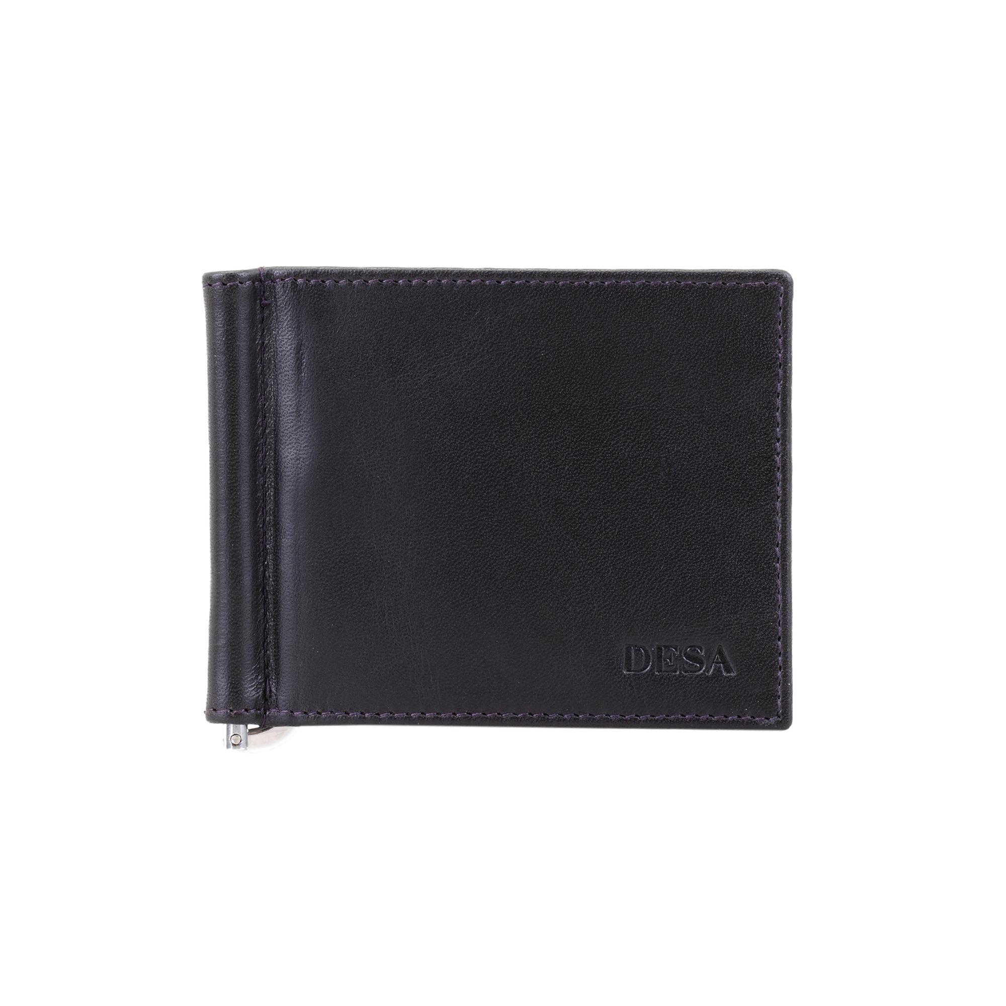 Kahve Erkek Para Klipsli Deri Cüzdan / Kartlık