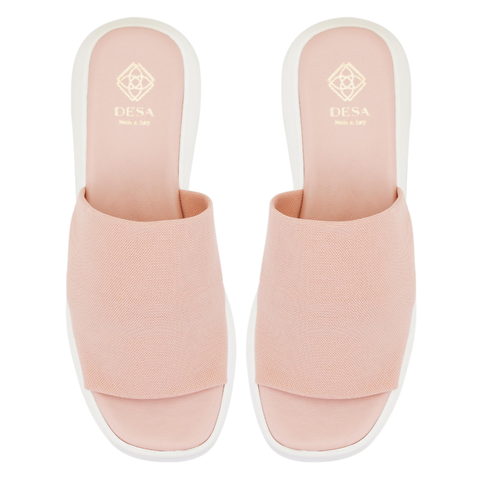 Kadın Pembe Platform Tabanlı Terlik