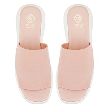  Kadın Pembe Platform Tabanlı Terlik