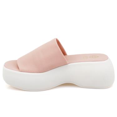  Kadın Pembe Platform Tabanlı Terlik