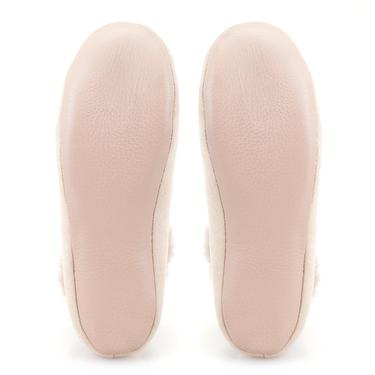  Bej Kadın Fluffy Yünlü Patik