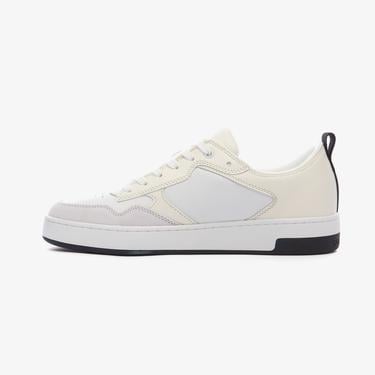  Calvin Klein Jeans Basket Cupsole Low Leather Mono Erkek Bej Sneaker