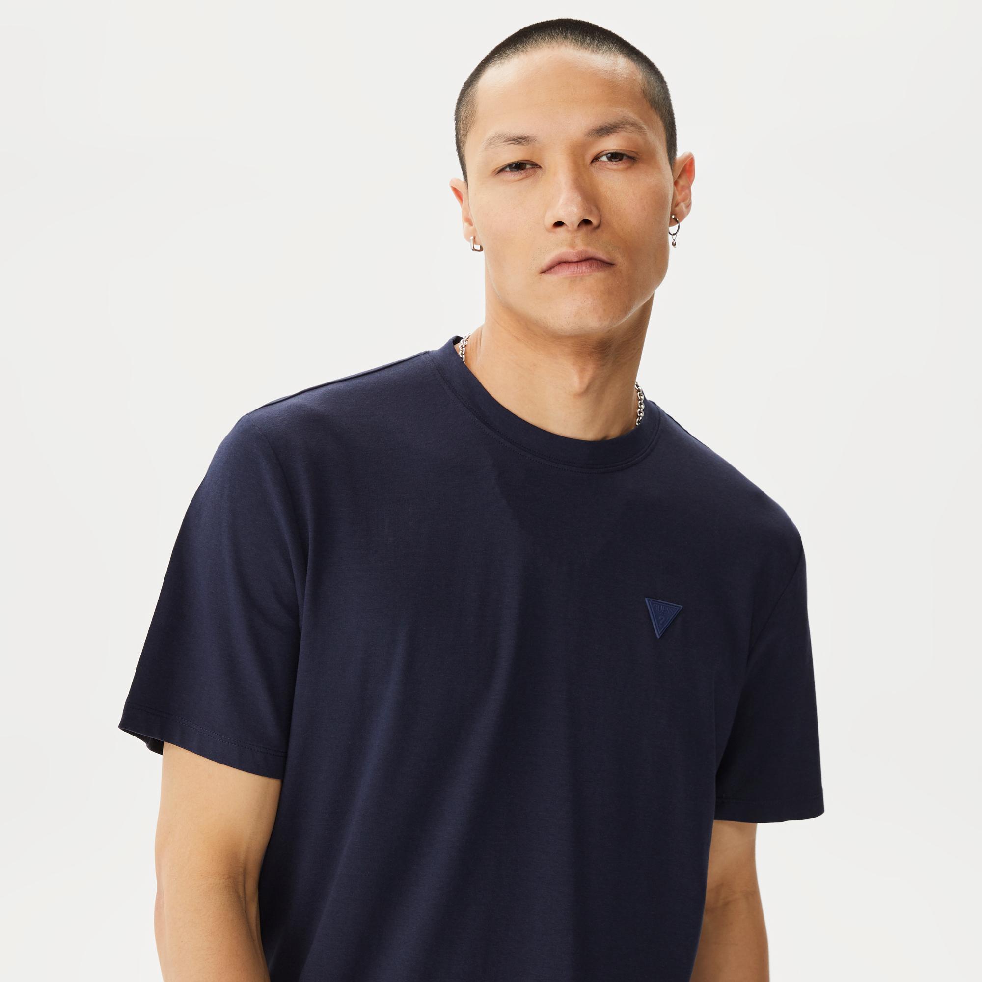 Guess Hedley Erkek Lacivert T-Shirt