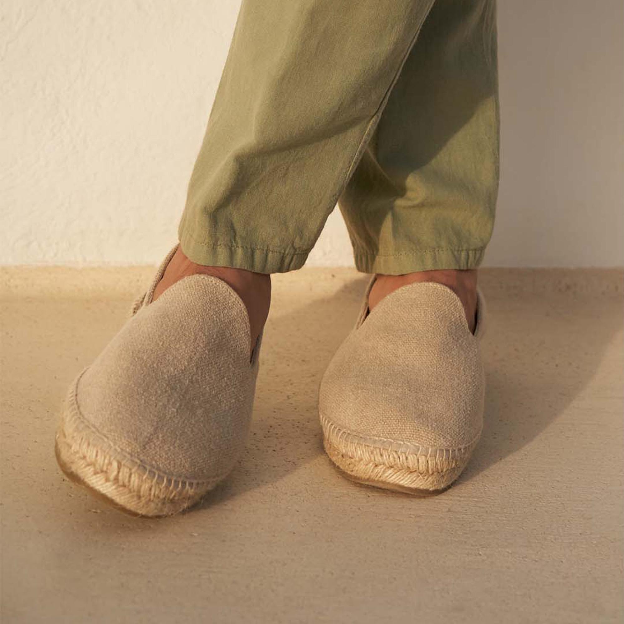 Manebi Erkek Krem Rengi Espadril