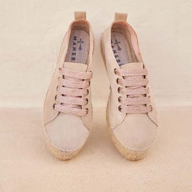  Manebi Bağcıklı Kadın Bej Espadril