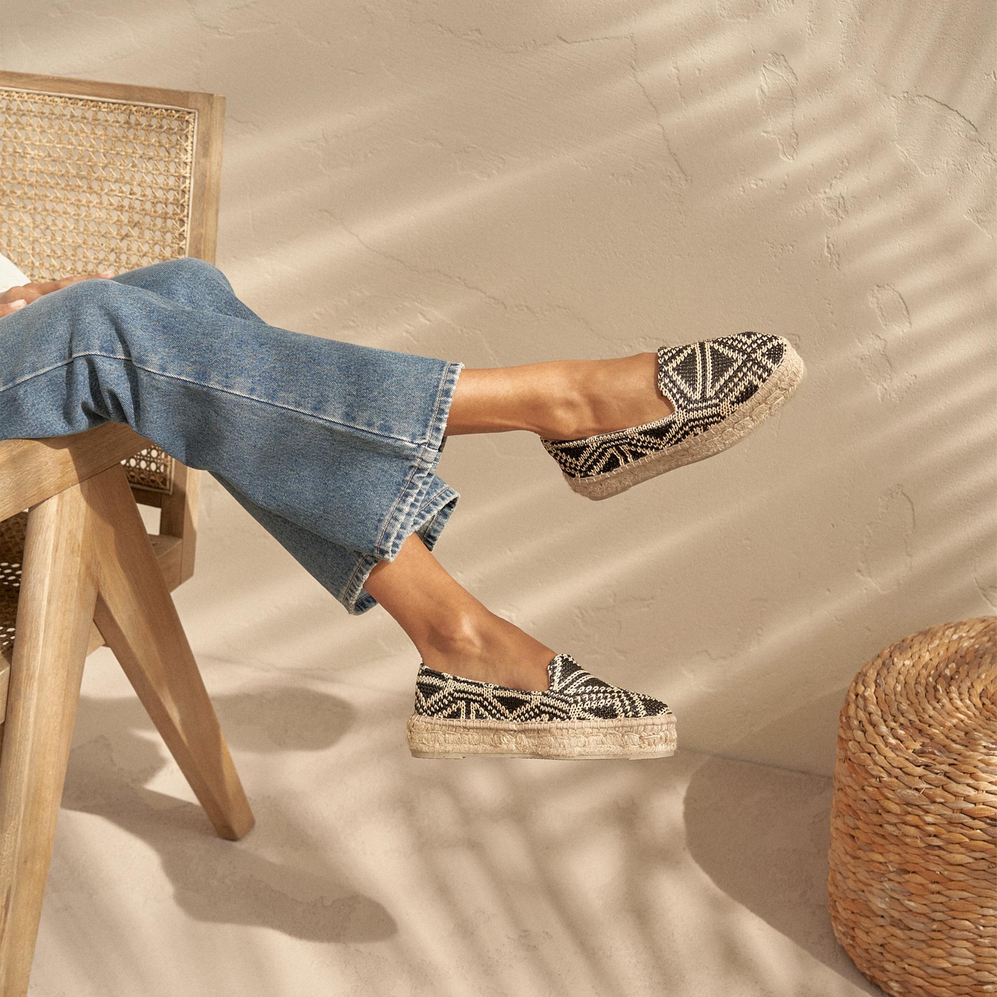 Manebi Double Sole Kadın Siyah Espadril