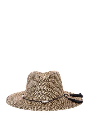  Mavi Püskül Detaylı Hasır Şapka 198401-33267