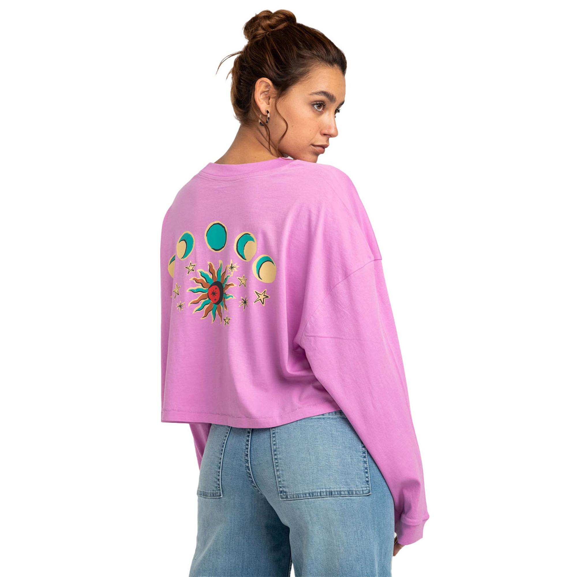 Billabong Beach Boyfriend Crop Kadın Pembe Tişört