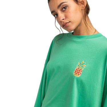  Billabong Beach Boyfriend Crop Kadın Yeşil Tişört