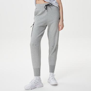  Nike Sportswear Tech Fleece Essential High Rise Print Kadın Gri Eşofman Altı