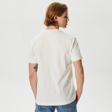  Calvin Klein Micro Logo Interlock Erkek Beyaz T-Shirt