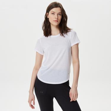  Under Armour Streaker Kadın Beyaz Koşu T-Shirt