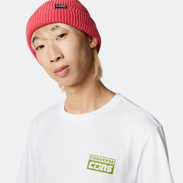  Converse Cons Graphic Erkek Beyaz T-Shirt