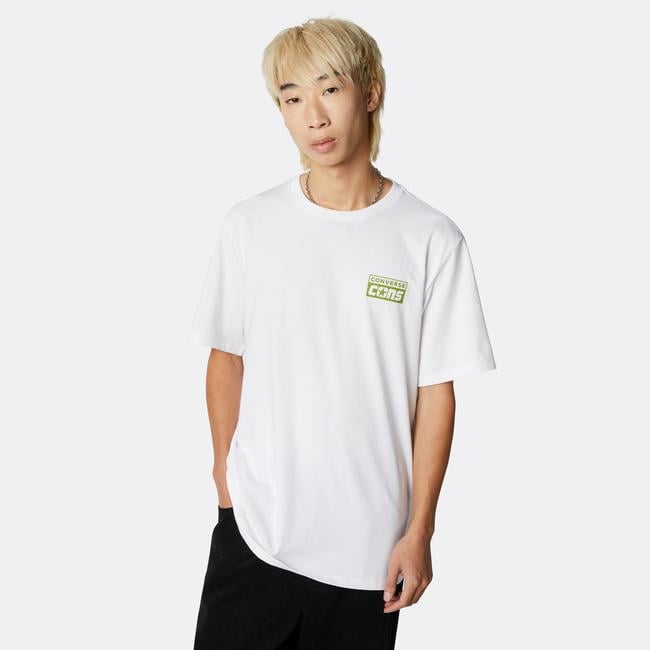  Converse Cons Graphic Erkek Beyaz T-Shirt