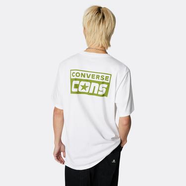  Converse Cons Graphic Erkek Beyaz T-Shirt