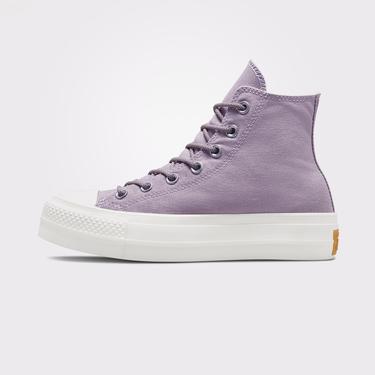  Converse Chuck Taylor All Star Lift Platform Summer Utility Kadın Mor Spor Ayakkabı