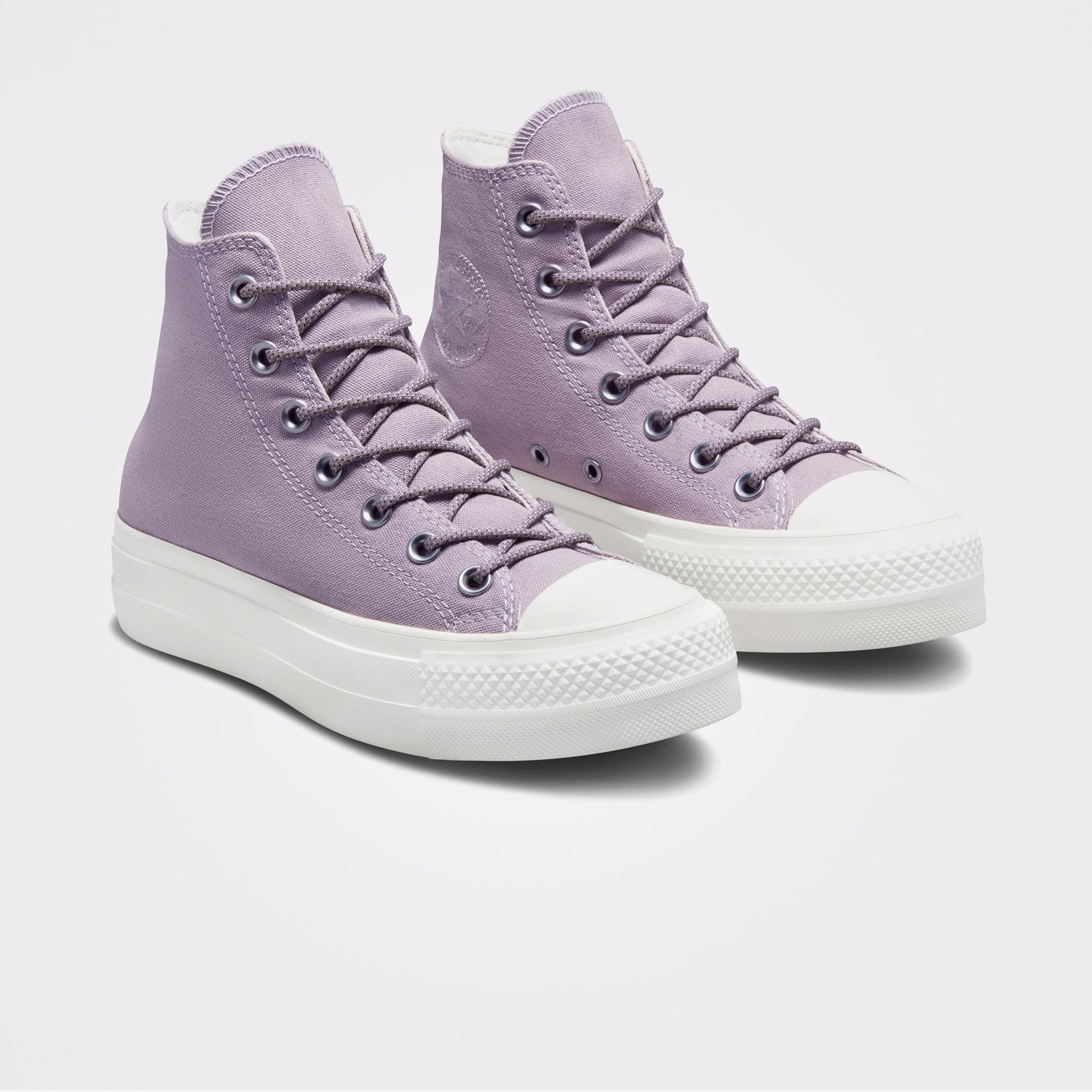 Converse Chuck Taylor All Star Lift Platform Summer Utility Kadın Mor Spor Ayakkabı