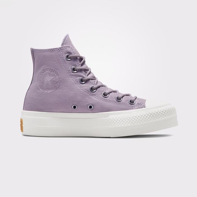  Converse Chuck Taylor All Star Lift Platform Summer Utility Kadın Mor Spor Ayakkabı