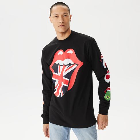  Market x Rolling Stones World Flag Erkek Siyah T-Shirt