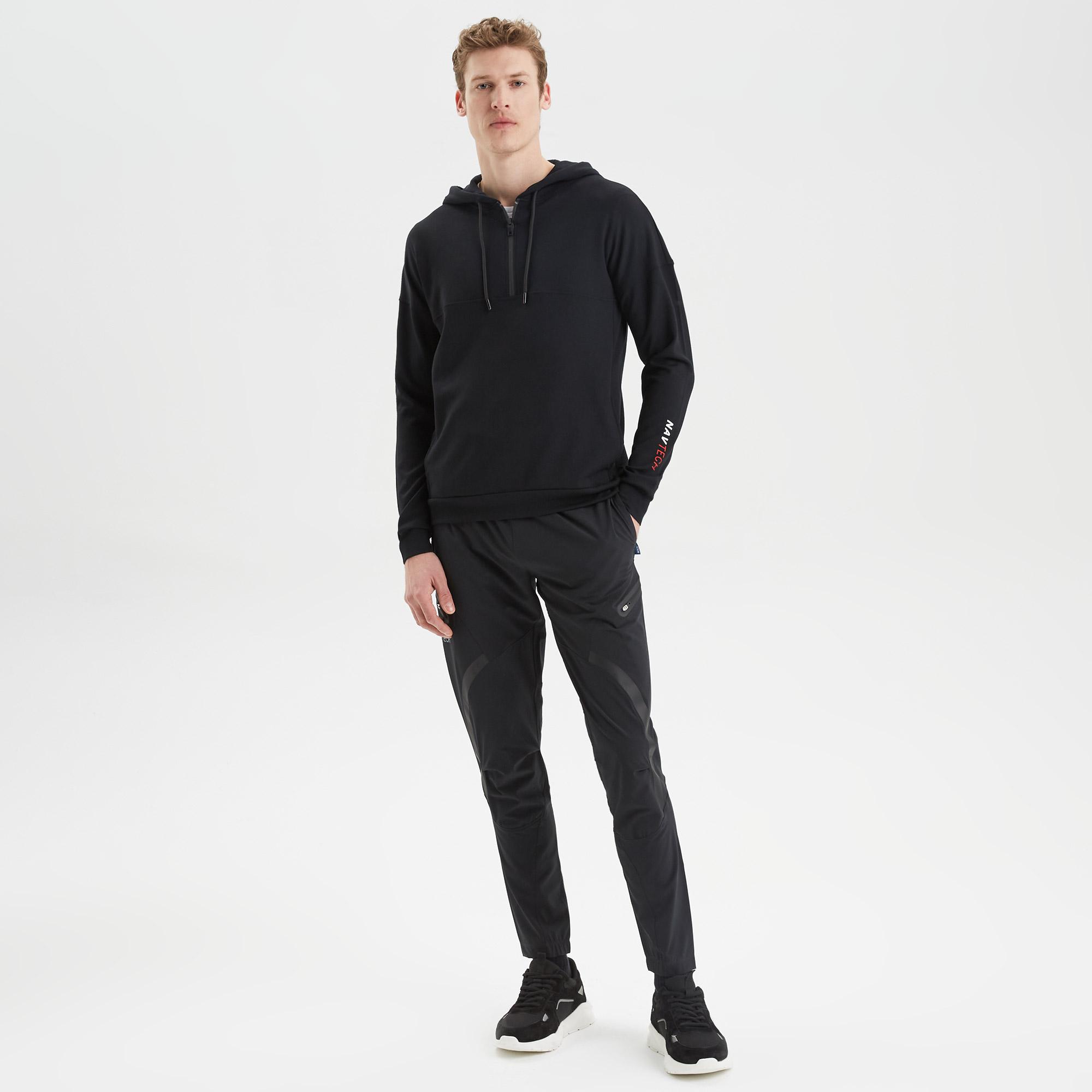 Nautica Erkek Siyah Standart Fit Sweatshirt
