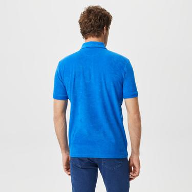  Nautica Erkek Mavi Standart Fit Kısa Kollu Polo