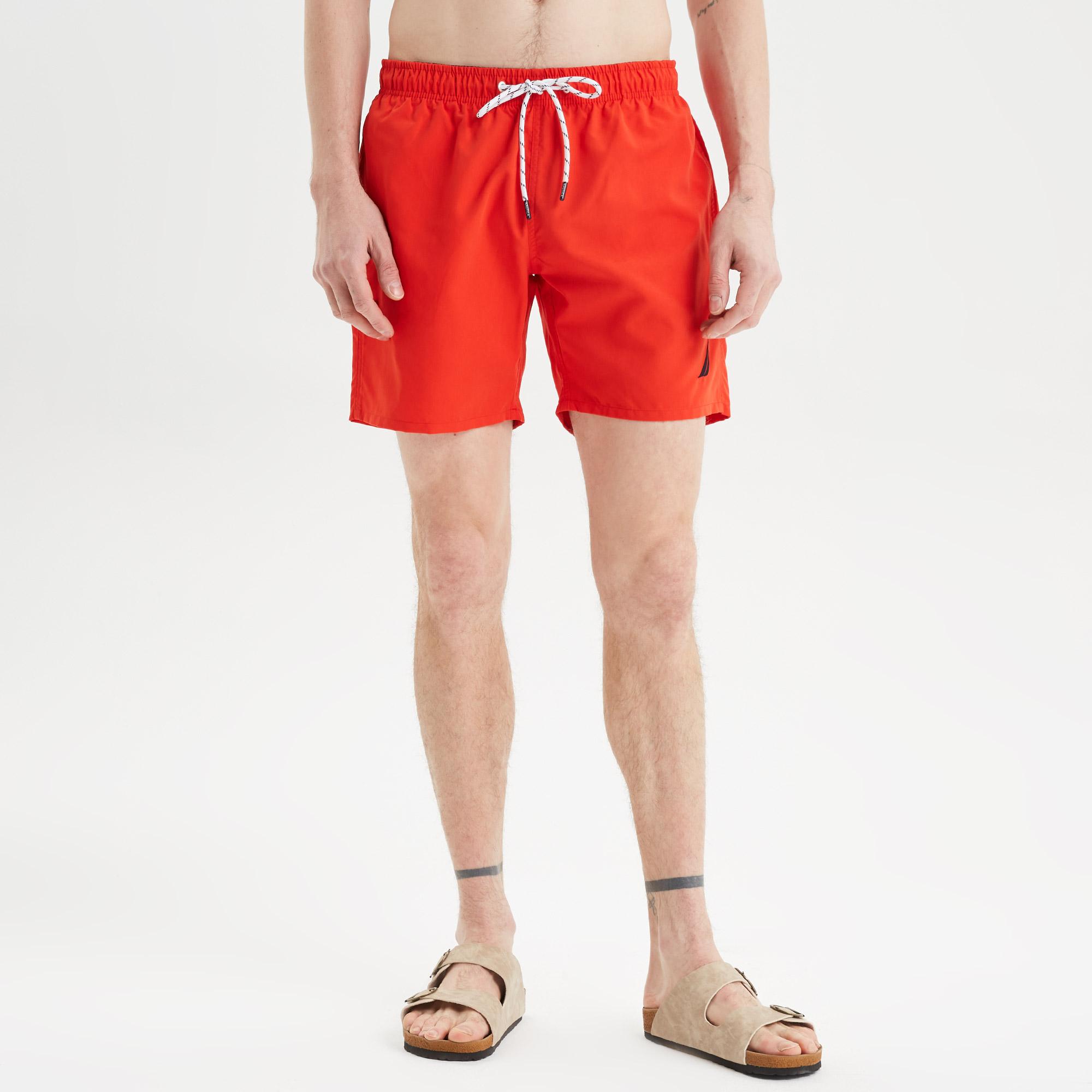 Nautica Erkek Kırmızı Regular Fit Deniz Şortu