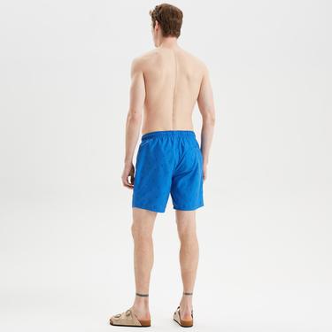  Nautica Erkek Mavi Desenli Mayo Şort