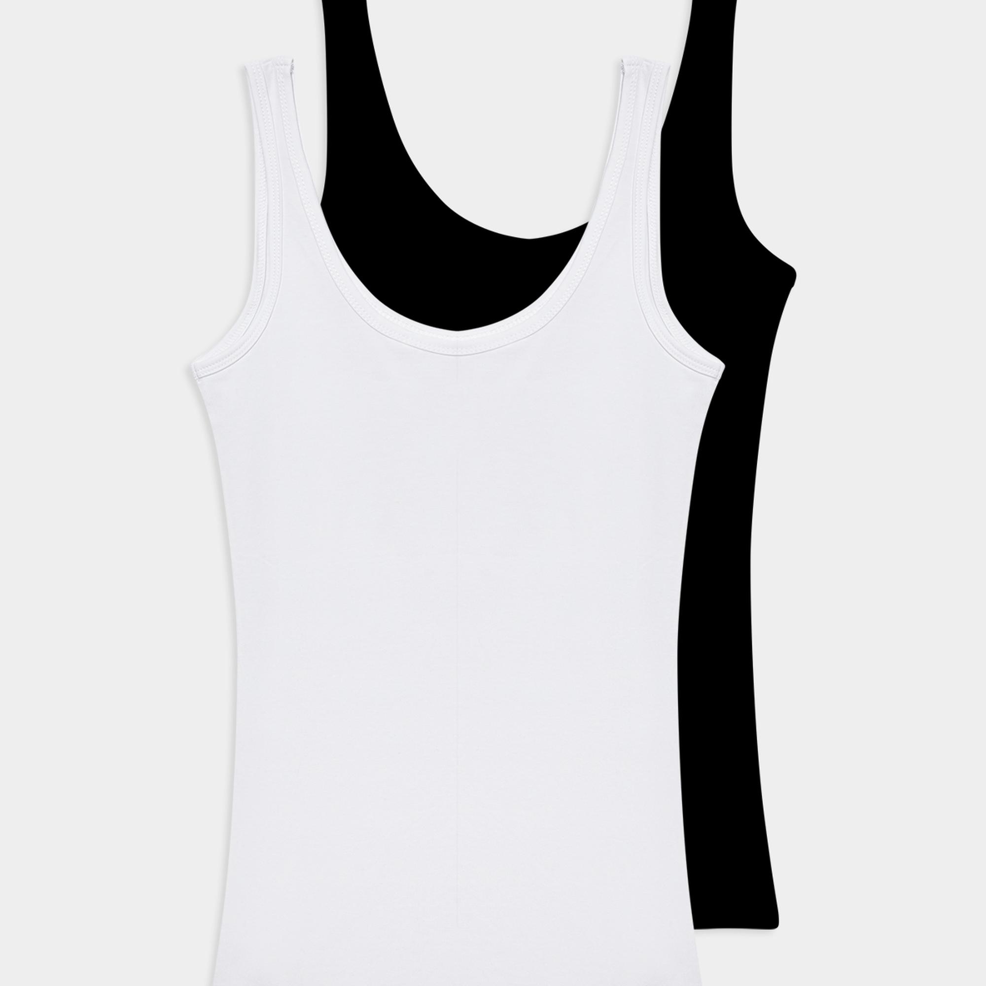 Mavi 2li Basic Kadın Tişört Fitted / Vücuda Oturan Kesim 1611367-900