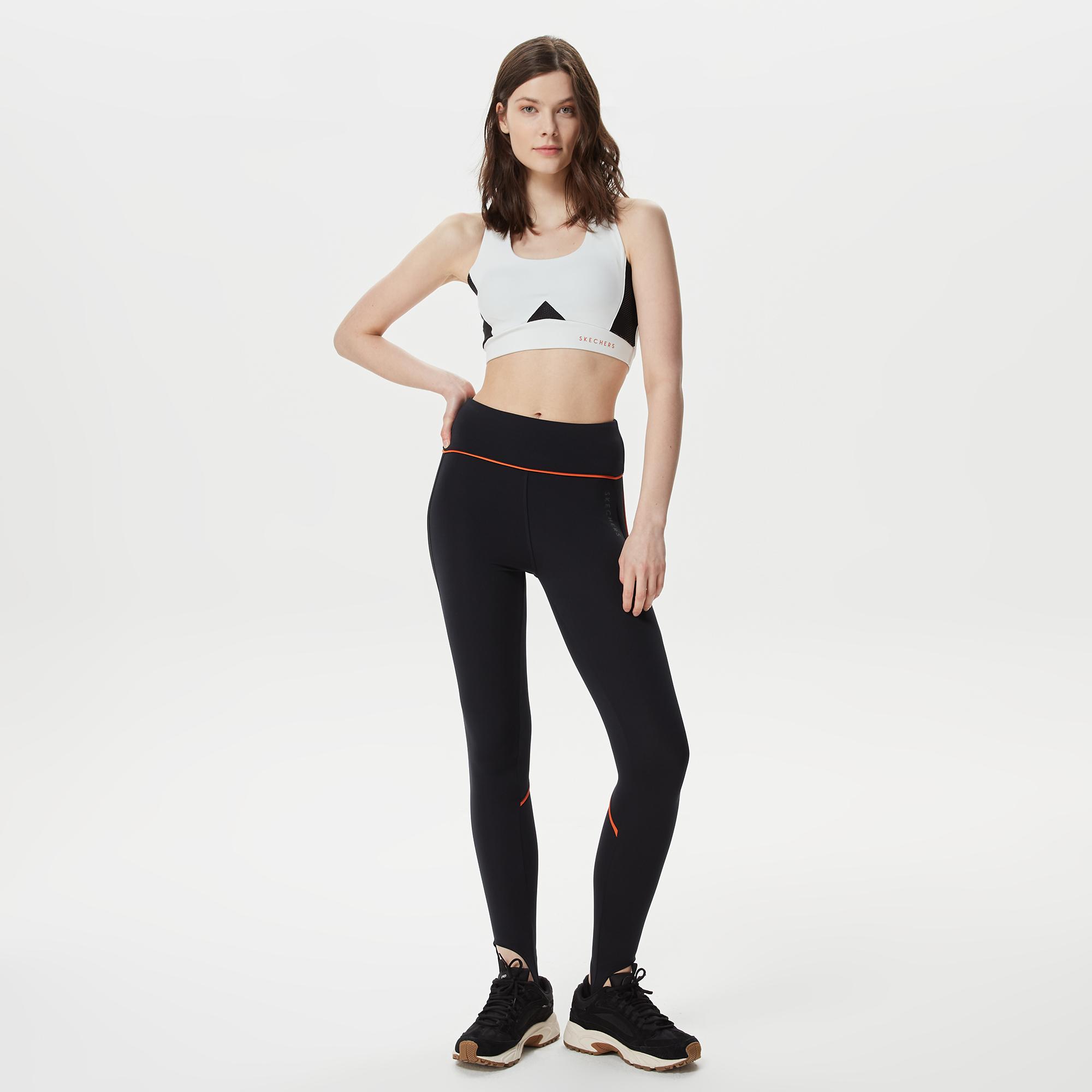 Skechers Sule Mesh Detailed Mid Support Kadın Gri Bra