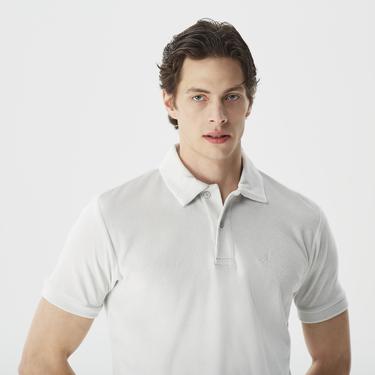  Nautica Erkek Gri Standart Fit Kısa Kollu Polo