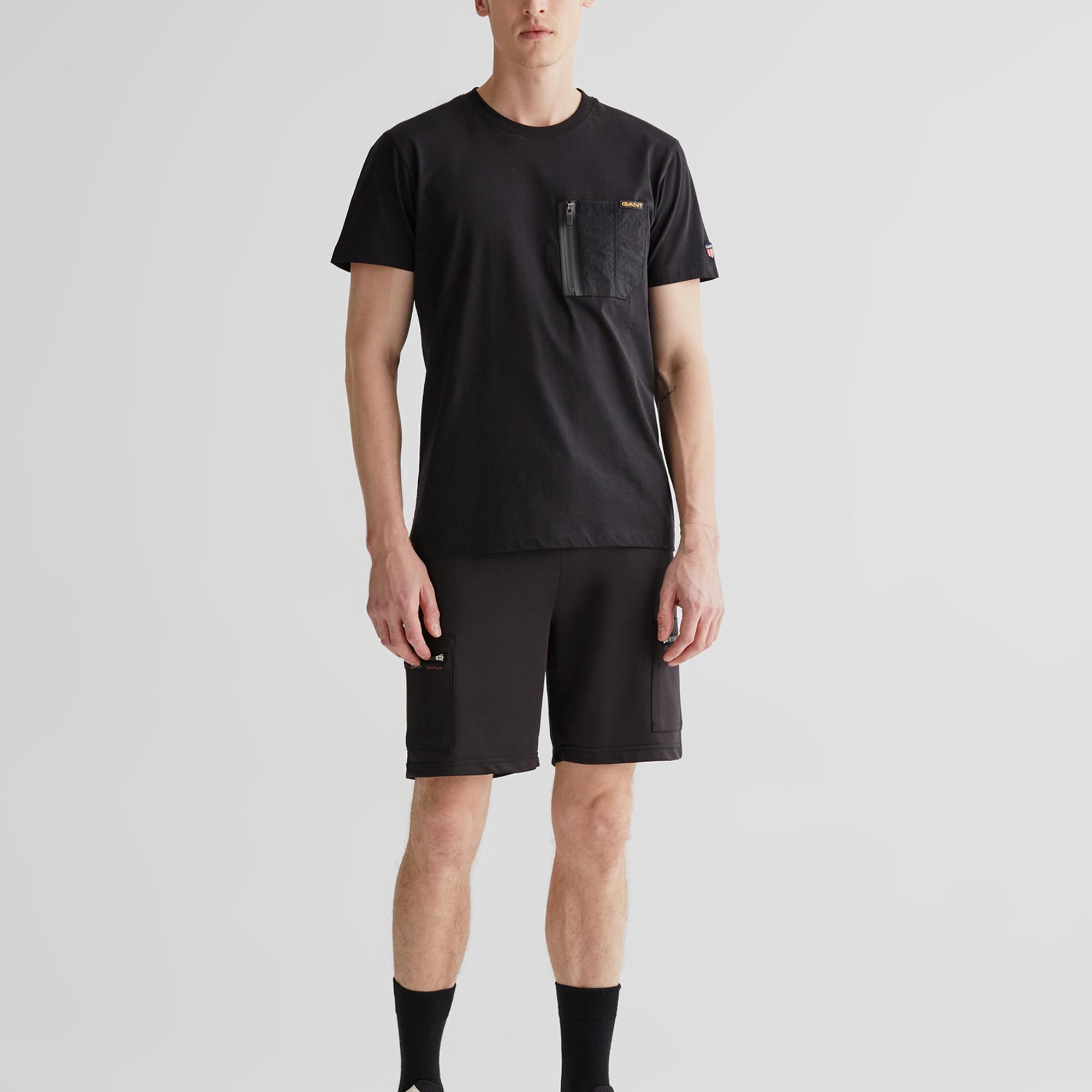 GANT Erkek Siyah Regular Fit Şort