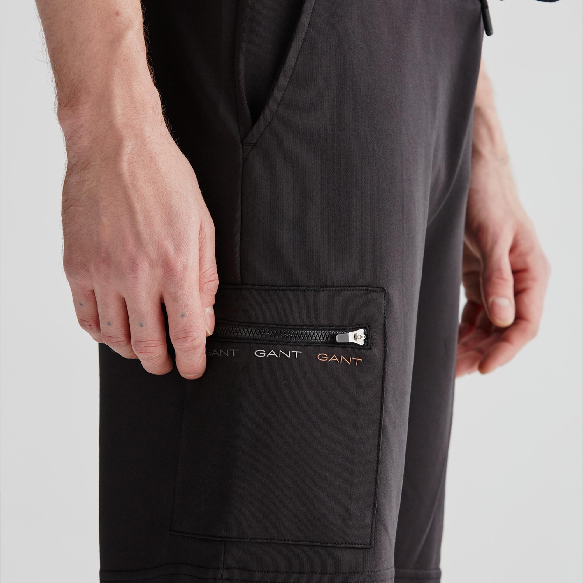 GANT Erkek Siyah Regular Fit Şort