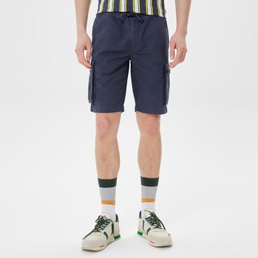  Erkek Regular Fit Lacivert Bermuda