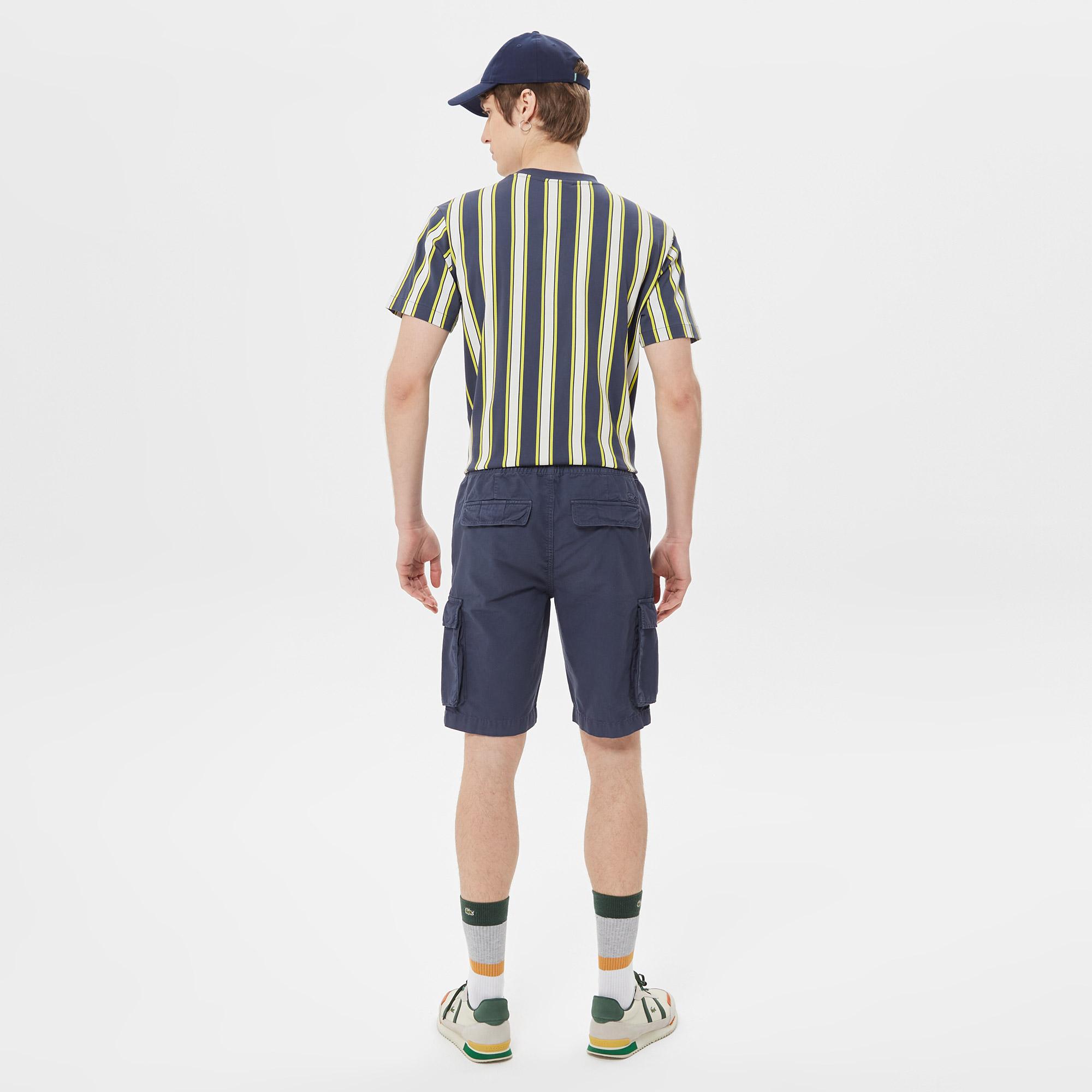 Erkek Regular Fit Lacivert Bermuda