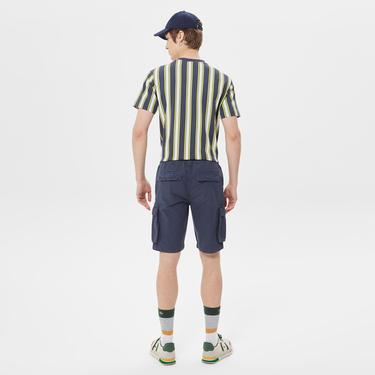  Erkek Regular Fit Lacivert Bermuda