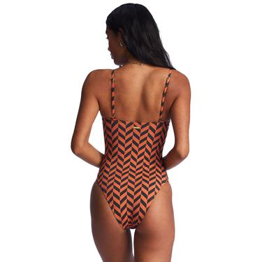  Billabong Cross Step One Piece Kadın Kırmızı Mayo