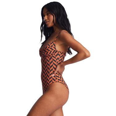  Billabong Cross Step One Piece Kadın Kırmızı Mayo