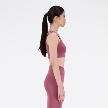  New Balance Shape Shield Crop Kadın Pembe Bra