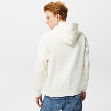  Calvin Klein Micro Logo Repreve Erkek Beyaz Hoodie