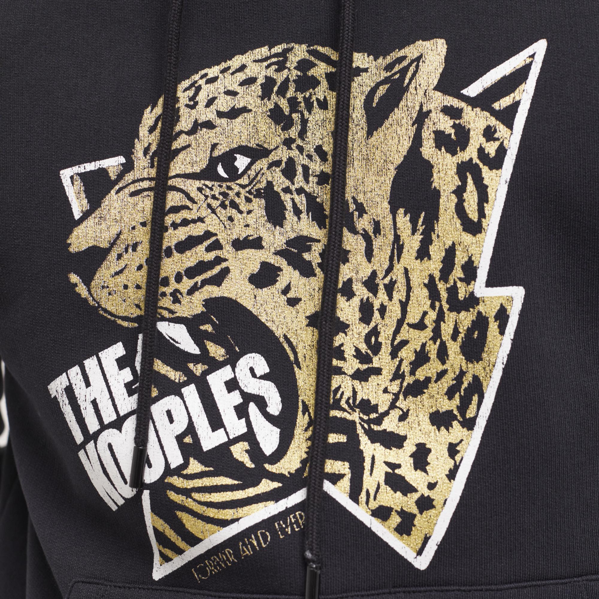 The Kooples Erkek Baskılı Siyah Sweatshirt
