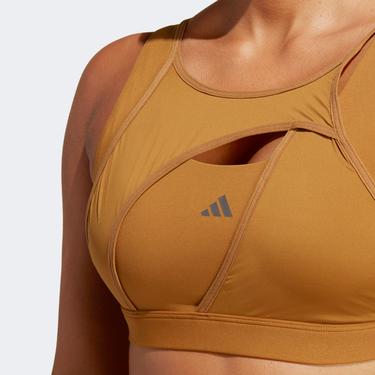  adidas Powerimpact Luxe Medium-Support  Kadın Kahverengi Bra