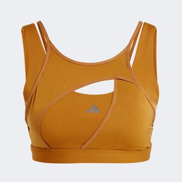  adidas Powerimpact Luxe Medium-Support  Kadın Kahverengi Bra