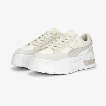  Puma Mayze Stack Luxe Kadın Bej Sneaker