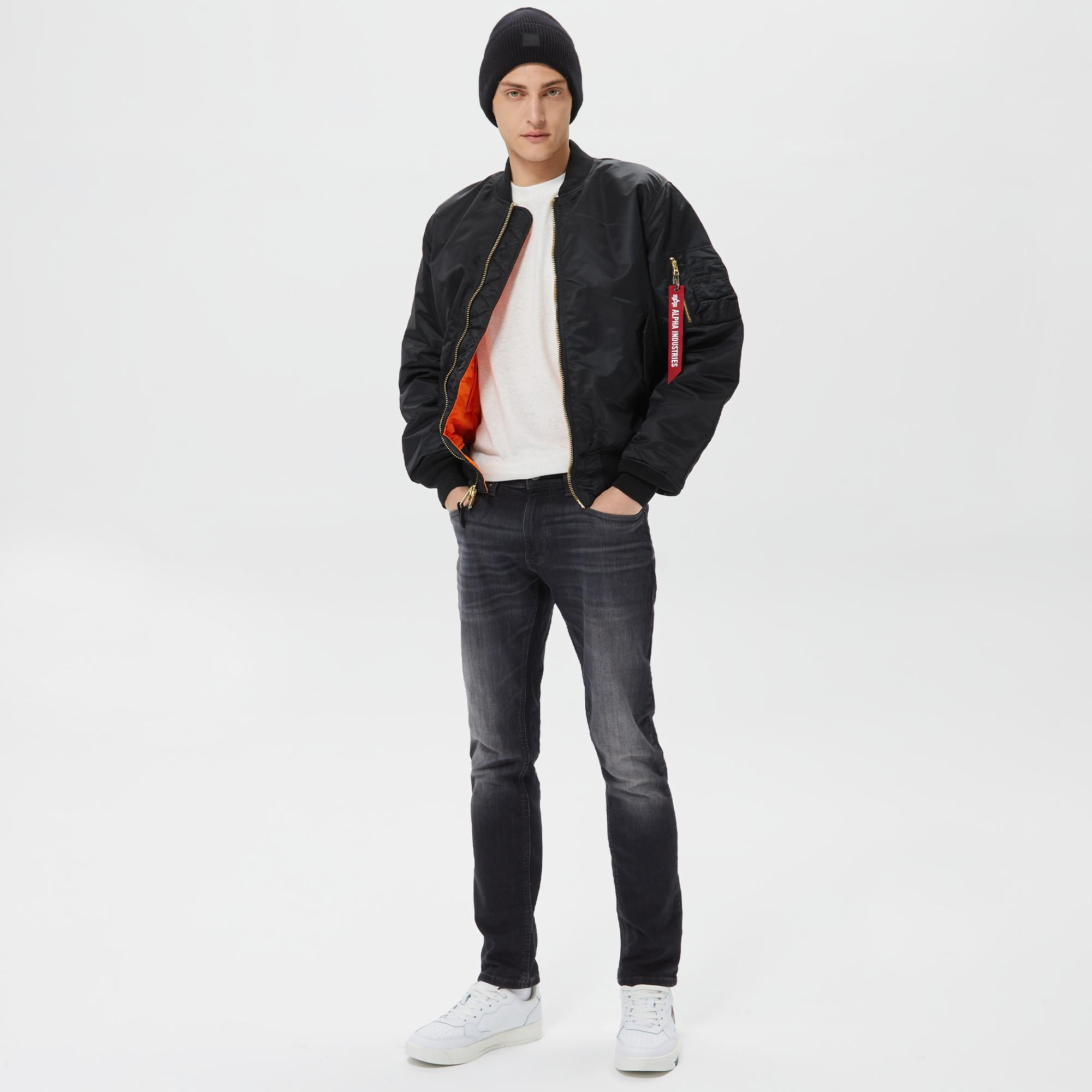 Alpha Industries MA-1 Flight Erkek Siyah Ceket