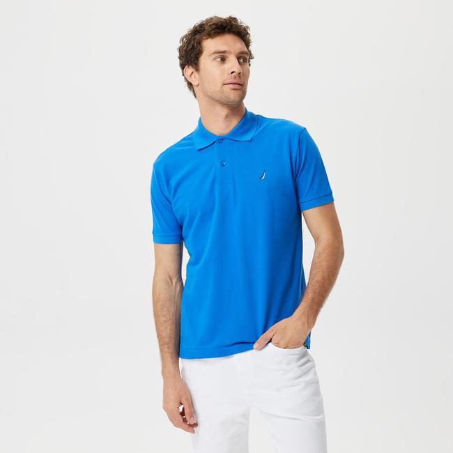  Nautica Erkek Mavi Classic Fit Kısa Kollu Polo Yaka T-Shirt