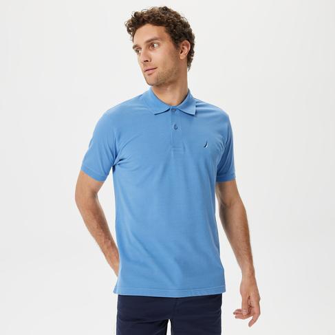  Nautica Erkek Mavi Classic Fit Kısa Kollu Polo
