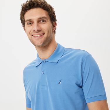  Nautica Erkek Mavi Classic Fit Kısa Kollu Polo