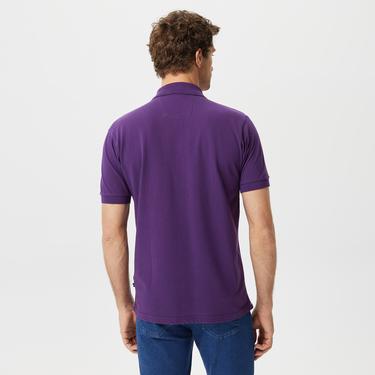  Nautica Erkek Mor Classic Fit Kısa Kollu Polo